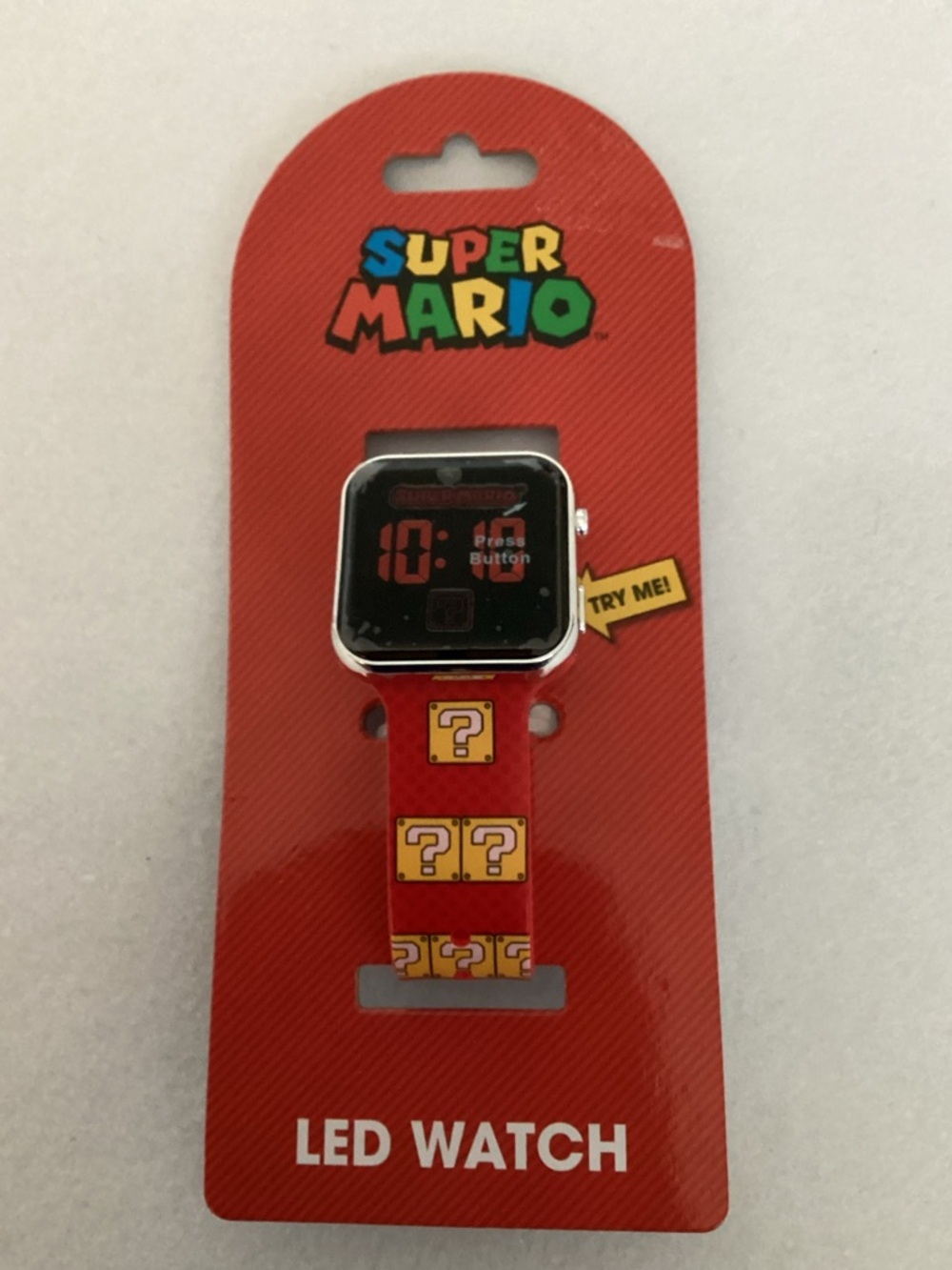 NWT Super Mario Red Kids LED Watch - Picture 2 of 7